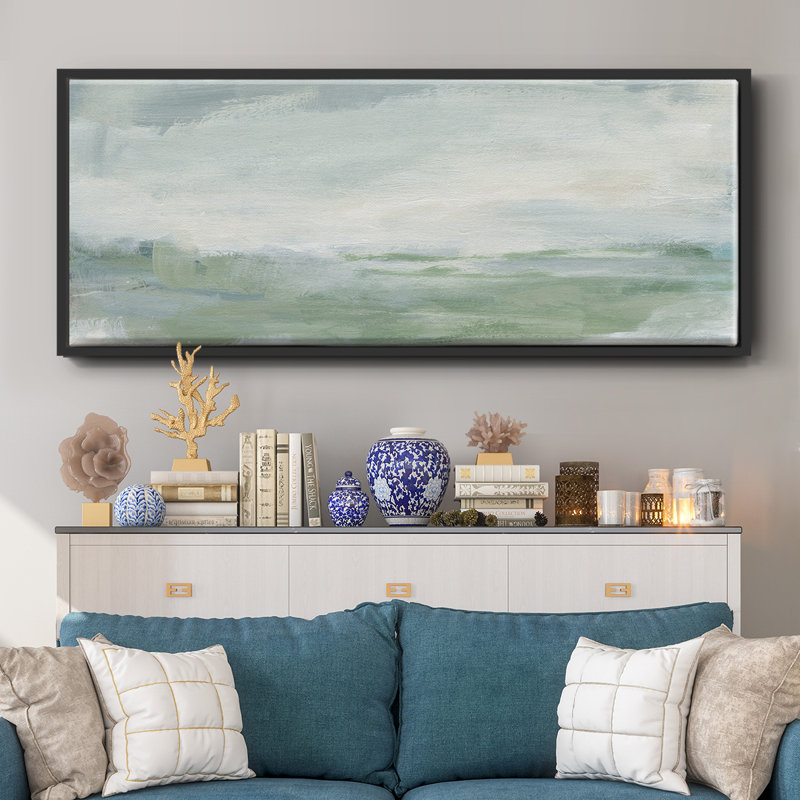 Coastal II- Framed Canvas, 24" H x 60" W