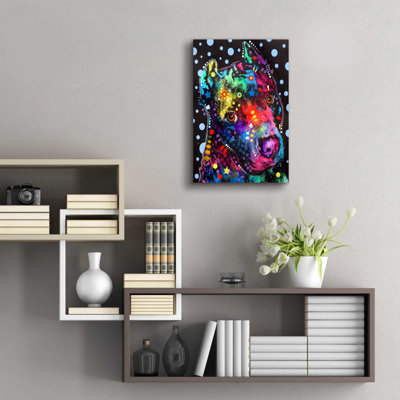 Winston Porter «Companion Pit» par Dean Russo, art mural en verre acrylique ACR-18539