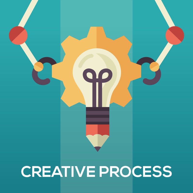 " Creative Process - Flat Design Single Icon " by Ilyaliren, 12" H x 12" W x 1.25" D