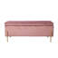 Banc de rangement à couvercle rabattable rembourré-980366972