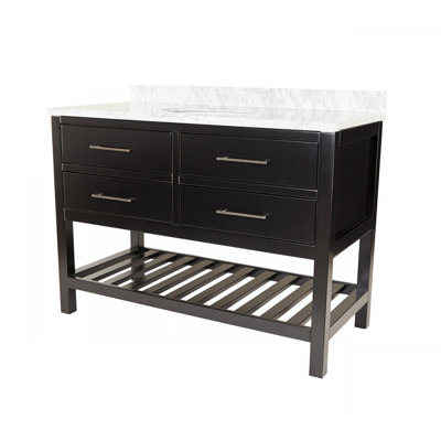 Ensemble de meuble-lavabo de salle de bain simple 48 po Meadowbrook