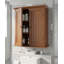 Cette armoire à pharmacie murale rétro-rustique est simple, belle et ne prend pas beaucoup de place. Les portes doubles s'ouvrent et se ferment facilement, et les tablettes réglables répondent à différents besoins de rangement, rendant votre salle de bain soignée et élégante.