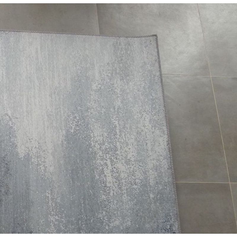 Tapis noir / blanc intérieur / extérieur, Rectangle 5 pi x 7 pi