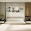 Lit horizontal moderne avec tablette - simple pour la chambre à coucher