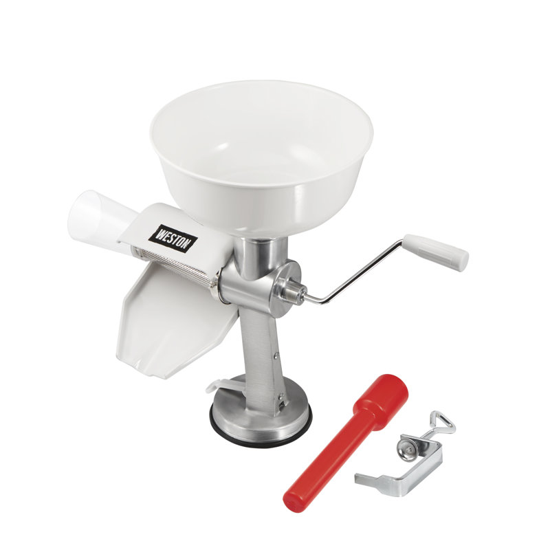 Stainless Steel Tomato Press with Food Strainer and Clamp
