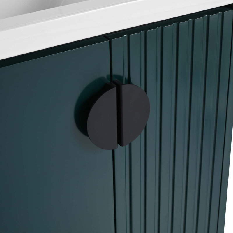 Petit meuble-lavabo avec lavabo, Vert