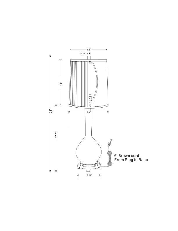 Daniel Table Lamp, Black 