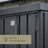 Biohort Equipment Locker 150 5' L x 2.7' D x 6' H Water Resistant Metal Tool Storage Shed with Lock and Floor Kit Dark Gray-121503249