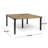 Christelle 8 - Person Acacia Patio Dining Set with Square Table