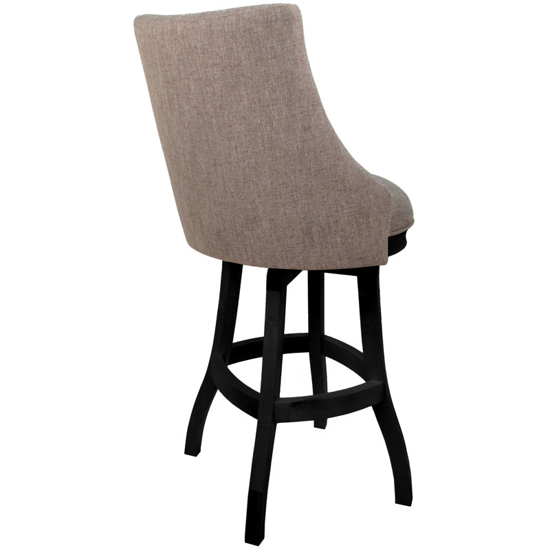 Bassin de 26 po beige - noir, Tabouret de comptoir (siège d'une hauteur de 26 p, Noir, Beige