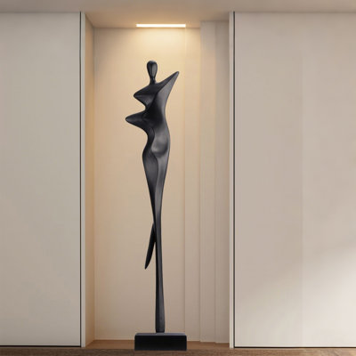 37.4"Black Abstract Figure Figurines