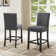Carliana Fabric Counter Height Stools with Nailhead Trim, Set of 2