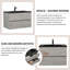 Meuble-lavabo simple 23,62 avec comptoir