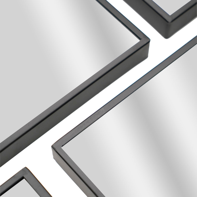 Ensemble de miroirs muraux Burnace, Argent