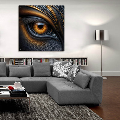 'Eyebstract 8' by Rey Klimt Acrylic Glass Wall Art