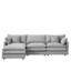 Canapé modulaire polyvalent en chenille de salon contemporain
