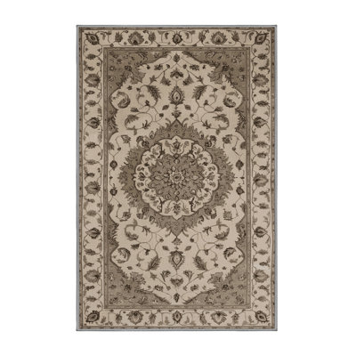 Machine Washable Tabriz Gray Area Rug