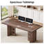 Bureau de direction 63 po, grand bureau d'ordinateur avec prise de courant-815030204