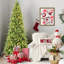 Arbre de Noël 9 pi avec 650 lumières DEL blanc chaud - 2152 pointes PE + PVC-1067072186
