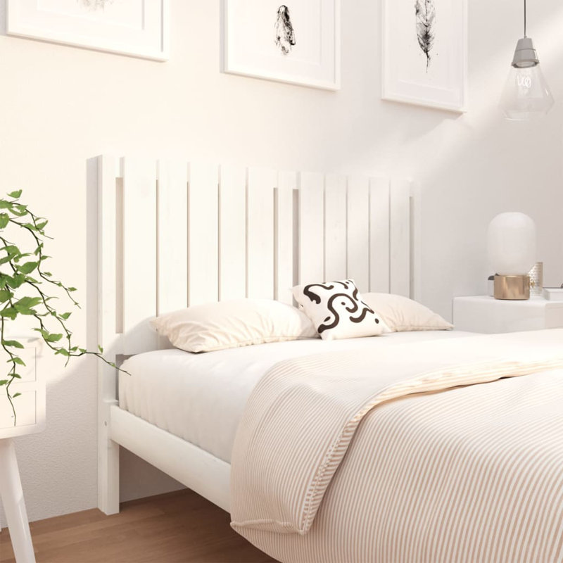 Craiginorne Solid Wood Headboard, Small Double (4'), Grey