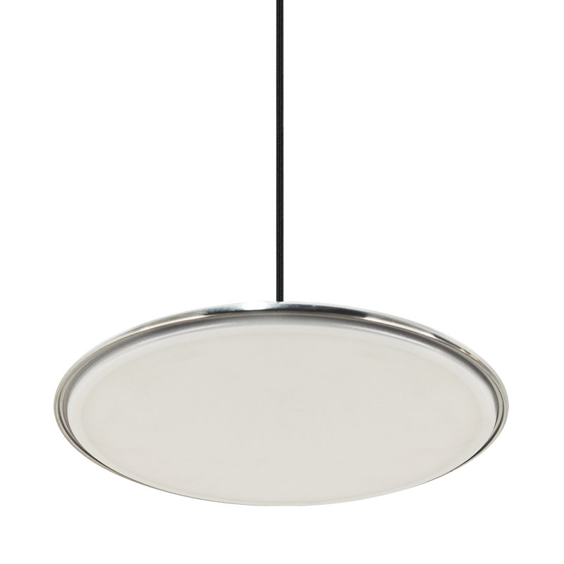 1 - Light Pendant, 6cm H x 40cm W x 40cm D, Stainless Steel, 0.95 W