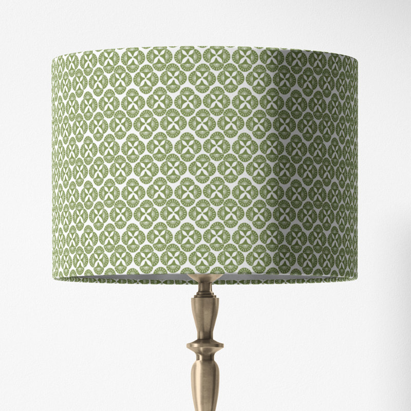 Abat-jour tambour Sea Star, Vert, H 10 po x l 12 po x P 12 po