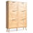 Wooden 6 Flip Drawers Shoe Cabinet-2058720958