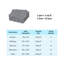 Carreaux de terrasse 12 po x 12 po à emboîtement gris en plastique imperméable et anti-dérapant-113414254
