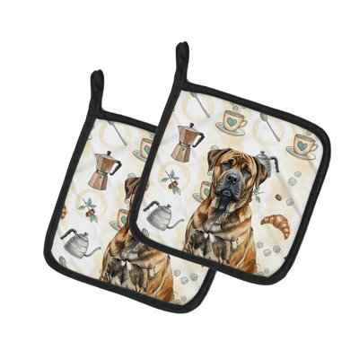 Paire de porte-casseroles Brindle Boerboel