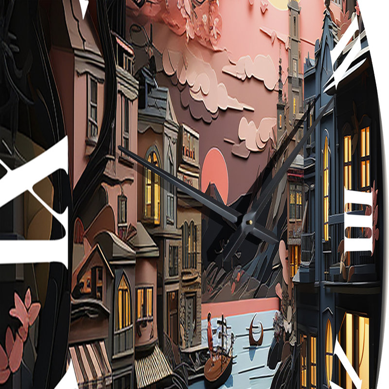 Horloge murale en métal, Petit