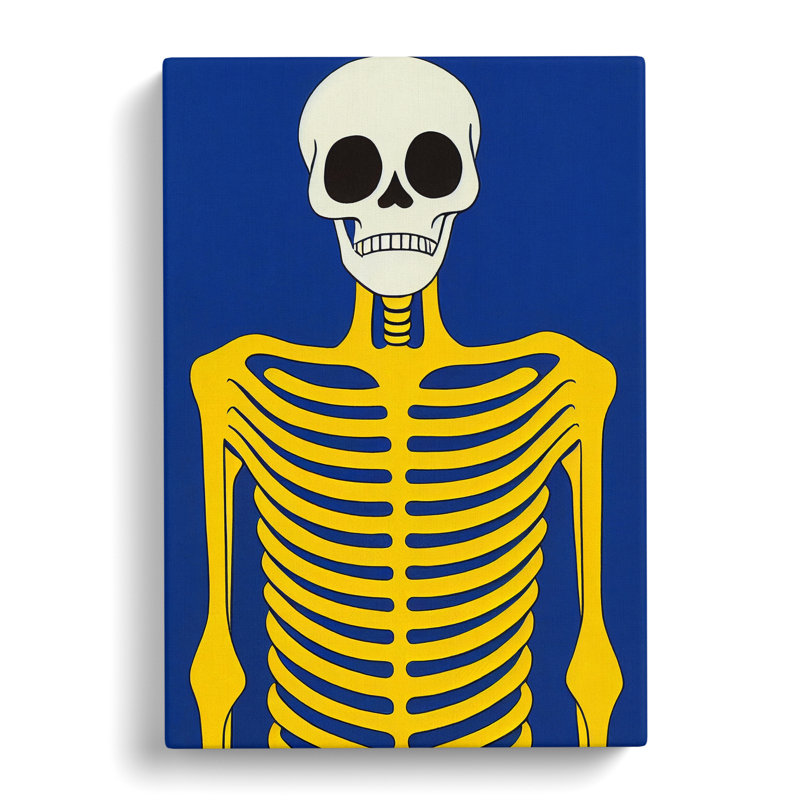 CAN-V0523-2267X Skeleton Pop - Wrapped Canvas Print, 50cm H x 35cm W x 3cm D