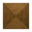Table basse carrée en bois brun noyer