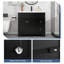 Meuble-lavabo noir 36 po avec lavabo en résine SMC