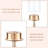 Set of 3 Gold Hurricane Candle Holders with Glass Sleeves - Tall Taper Candlestick Centerpiece for Wedding & Home Decor