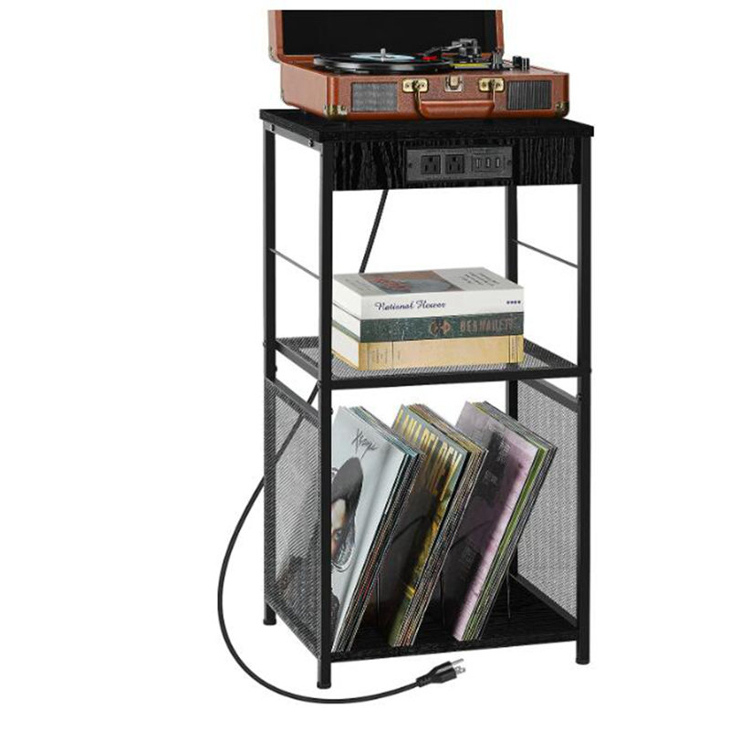 31.6'' H Media Shelves, Black
