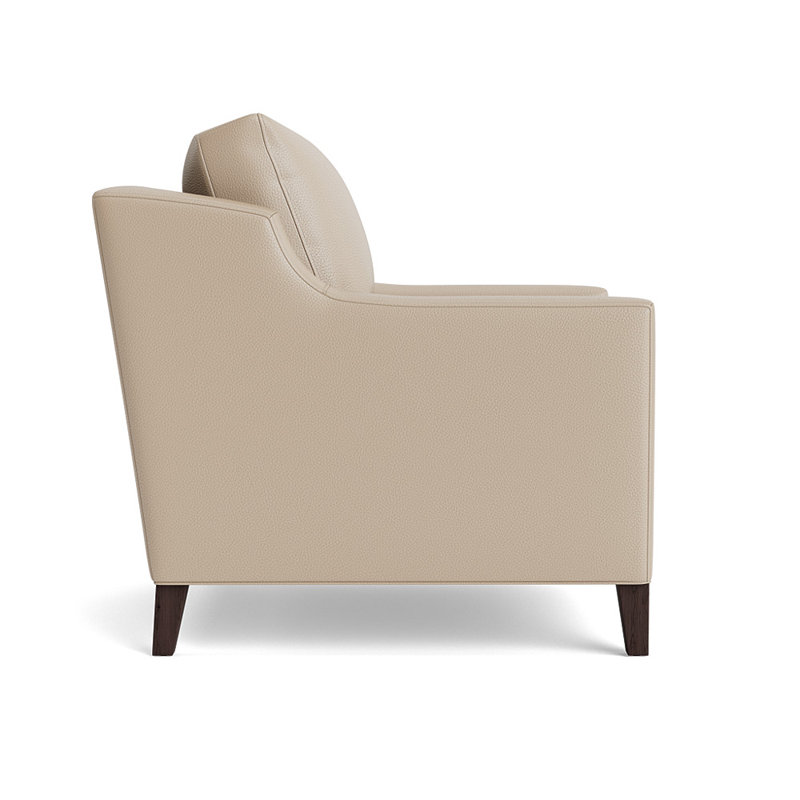Gigi Upholstered Armchair, Java, Greenwich Performance Leather - Taupe