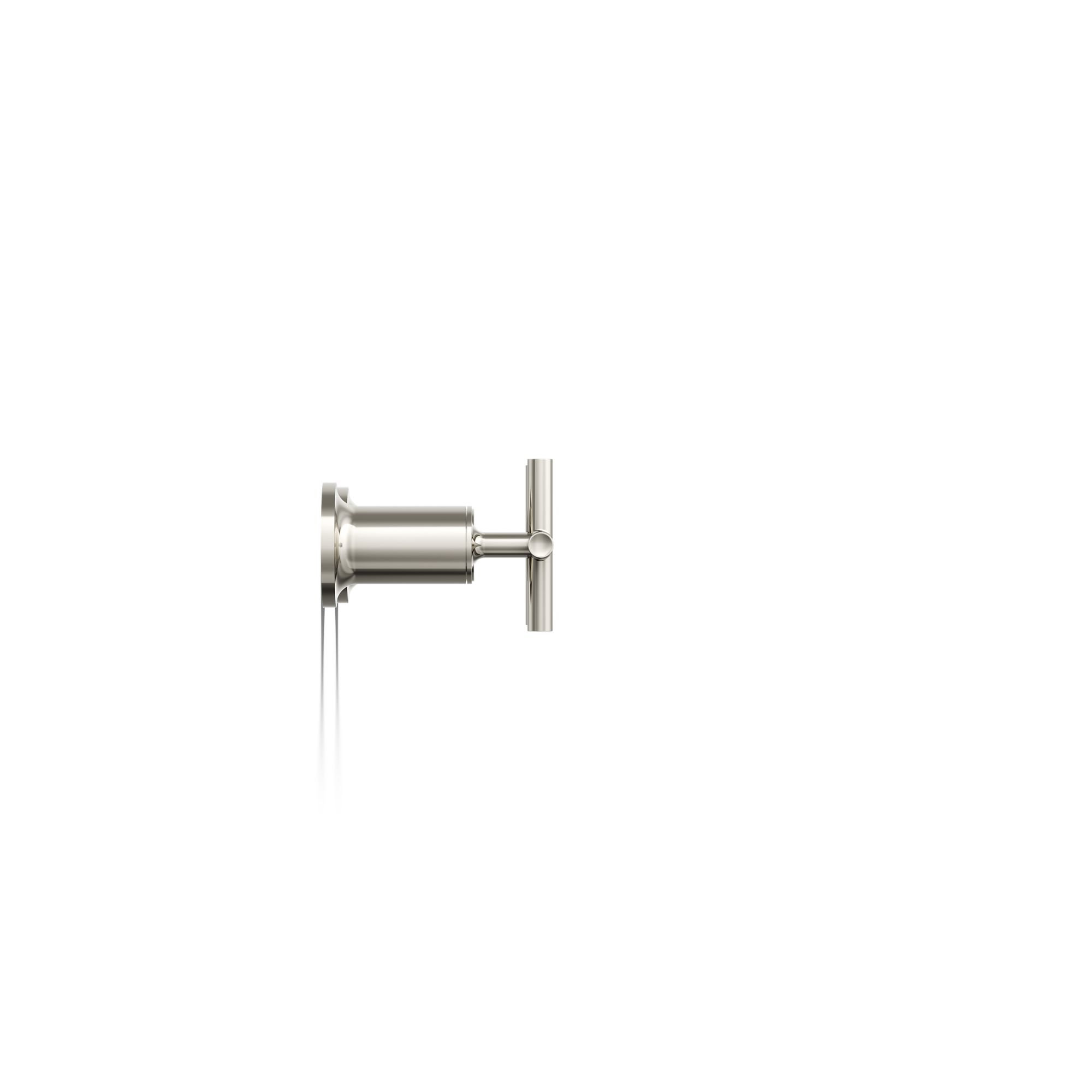 Purist Deck- or Wall-Mount High-Flow Bath Valve Trim with Cross Handle, Vibrant Polished Nickel
