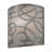 Fizz Deco Nickel Flush Mounted Sconce