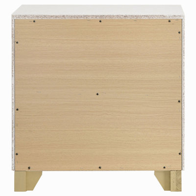 White 2-Drawer Nightstand