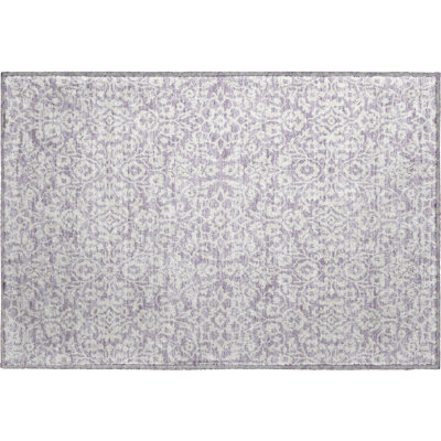Premium Machine Washable Prisco Lavender Rug