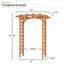 Arches de jardin en bois massif l 59 po x P 30 po Minakumari