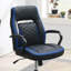 et chaises de bureau en similicuir noir et noir 1 pièce-91001292