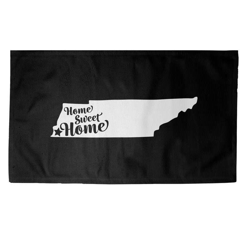 Tapis de zone noire memphis home, Rectangle 5 pi x 7 pi