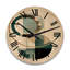 Horloge murale en bois massif Mellott-1788746067