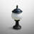 Savoy 1-Light Ribbed Outdoor Pedestal Light