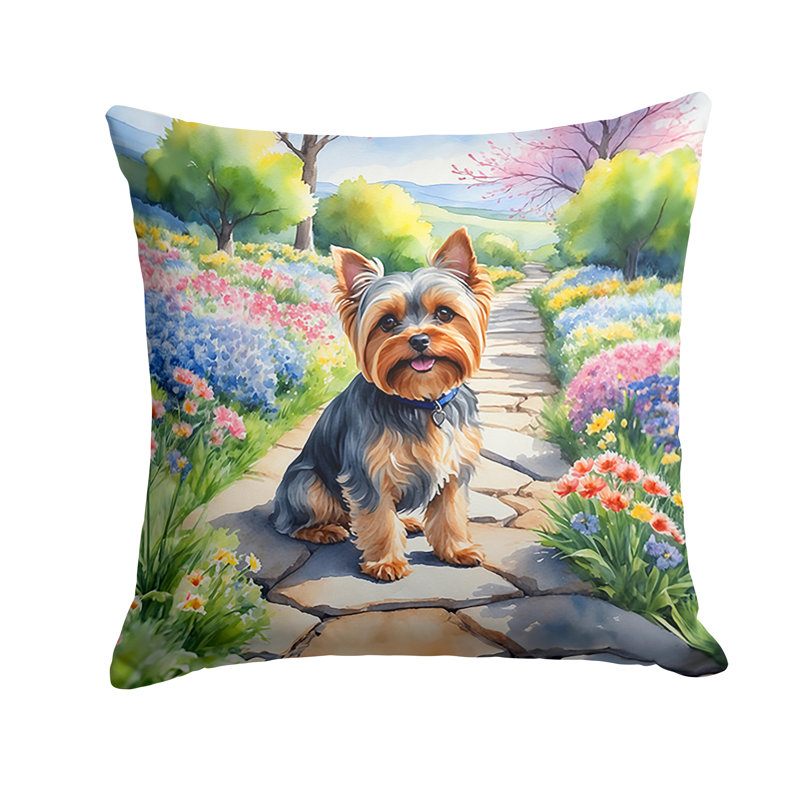 Coussin décoratif intérieur / extérieur Spring Path, H 18 po x l 18 po