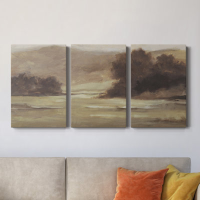 " Muted Landscape I " 3 - Pieces