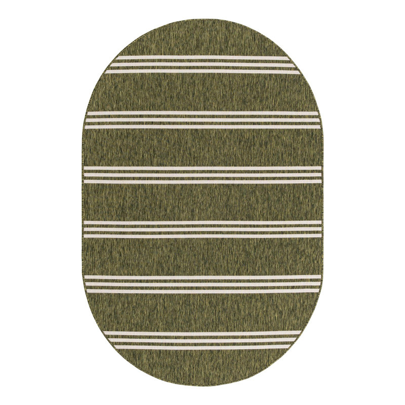 Baho Anguilla Indoor/Outdoor Rug, Oval 5'3" x 8'
