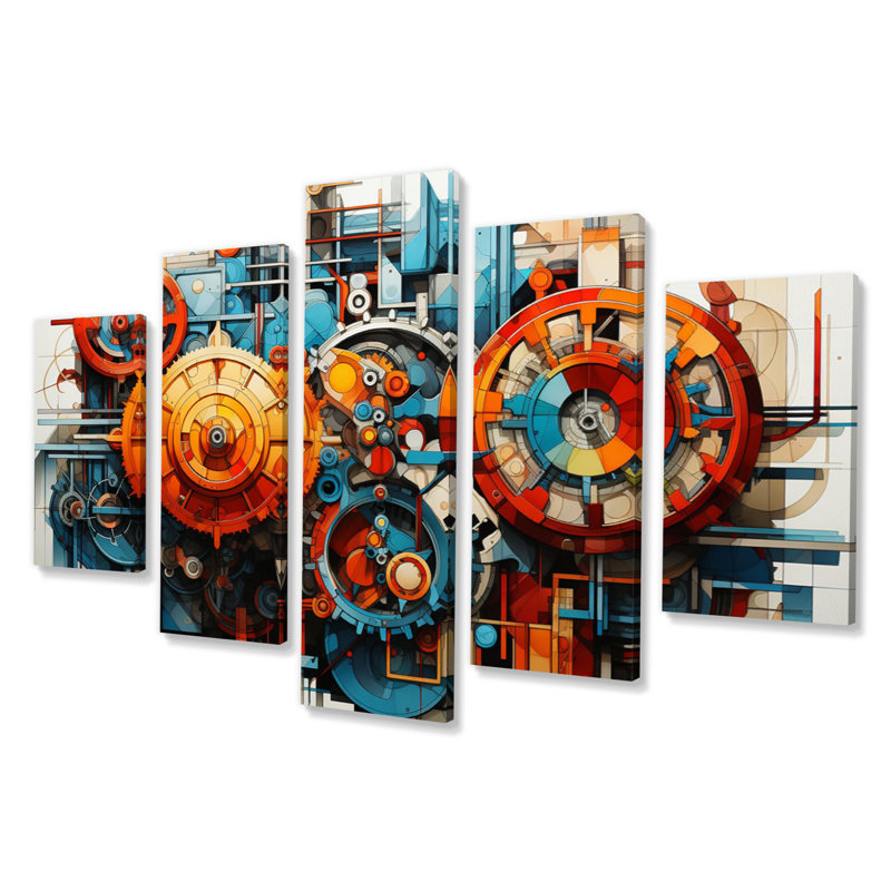 " Constructivism Industrial Symphony III " 5 - Pieces