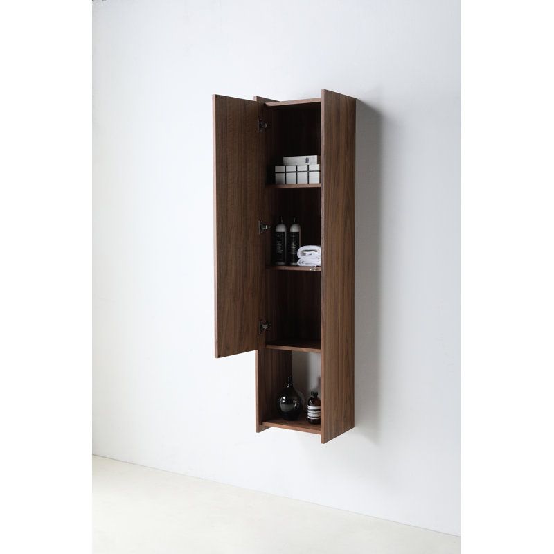 Vivt 13" Wall-Mounted Side Cabinet, Left
